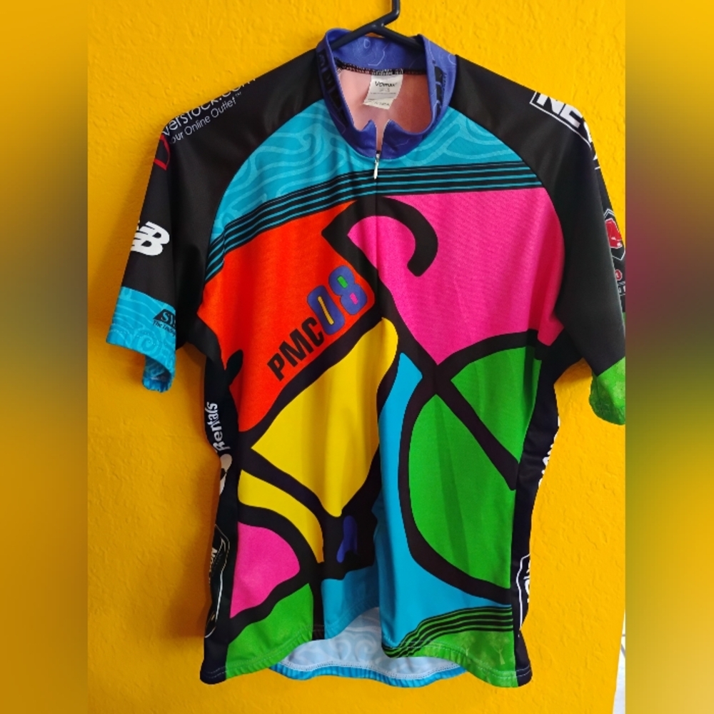 VOmax‎ Women's Cycling Jersey Pan Mass Challenge PMC 08 1/8 Zip Size XXL
